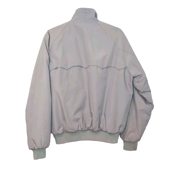 VTG WC Outerwear Jacket Mens Size XL Solid Gray Red Plaid Flannel Lined FLAWS - Picture 3 of 16